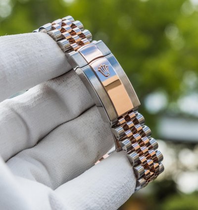 Rolex Datejust 41 Chocolate Dial Everose Steel Jubilee