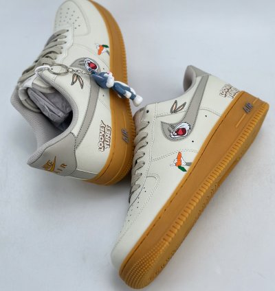 240 Nike Air Force 1 Low 07 Bugs Bunny Graffiti Off-white Rubber Xc2351-660 -123