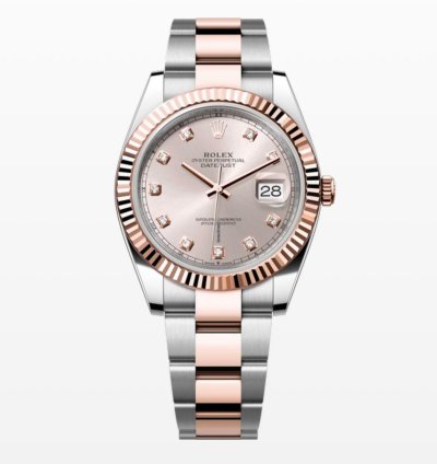 Rolex Datejust 41 Neu Ungetragen 2023 Zifferblatt Sundust Mit Diamanten