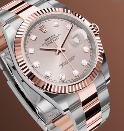 Rolex Datejust 41 Neu Ungetragen 2023 Zifferblatt Sundust Mit Diamanten