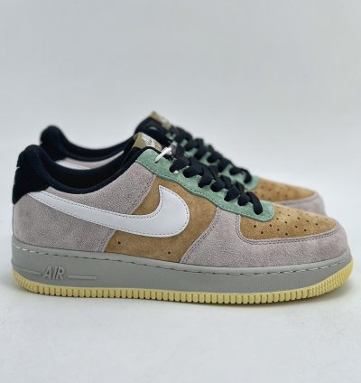 120 Nike Air Force 1 Low 07 Suede Gray Brown Green Dv0788-200 -12