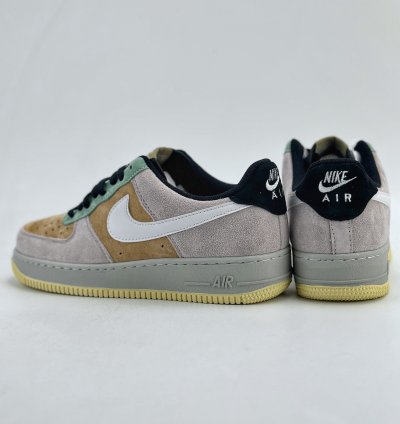 120 Nike Air Force 1 Low 07 Suede Gray Brown Green Dv0788-200 -12