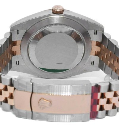 Rolex Datejust 41 Nos Rolex Datejust 41 Steel 18k Rg Mop Diamond Dial Watch 21 126301