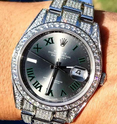 Rolex Datejust 41 Oyster 41mm Unworn Full Set 2023 Wimbledon Roman Dial Top Quality
