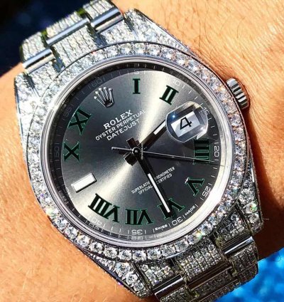 Rolex Datejust 41 Oyster 41mm Unworn Full Set 2023 Wimbledon Roman Dial Top Quality