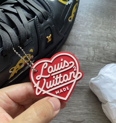 Louis Vuitton Nigo Black Tiger Trainer Sneaker