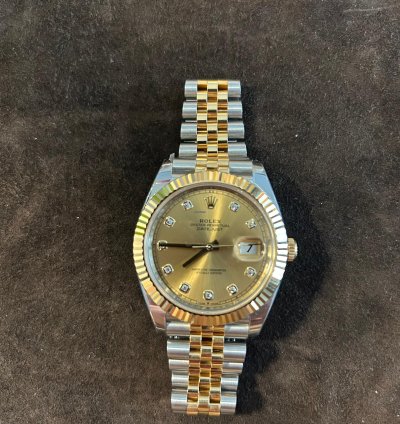 Rolex Datejust 41 Stahl Gold Diamant Zifferblatt