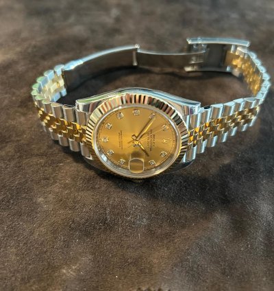 Rolex Datejust 41 Stahl Gold Diamant Zifferblatt