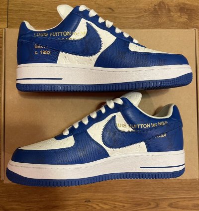 Louis Vuitton Nike Air Force 1 Low Royal Blue