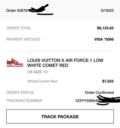 Louis Vuitton Nike Red