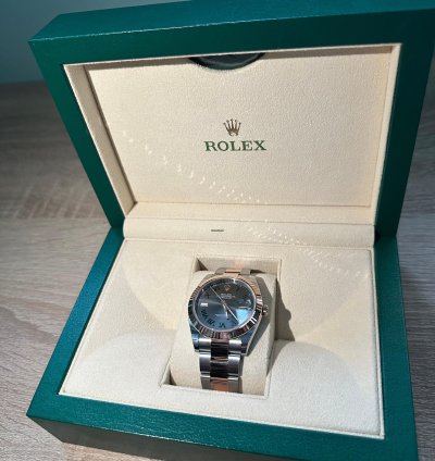 Rolex Datejust 41 Wimbledon 41 Bracelet Oyster Rosegold Full Stickers