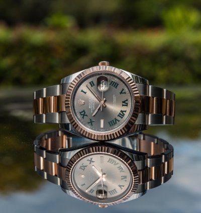 Rolex Datejust 41 Wimbledon Dial - Everose Gold - Oyster Bracelet