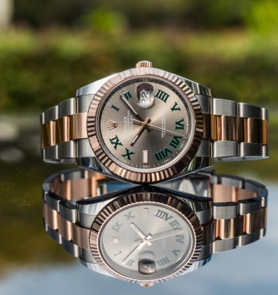 Rolex Datejust 41 Wimbledon Dial - Everose Gold - Oyster Bracelet