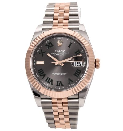 Rolex Datejust 41 Wimbledon Full Set Rose Gold 2023