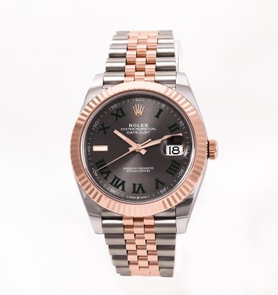 Rolex Datejust 41 Wimbledon Full Set Rose Gold 2023