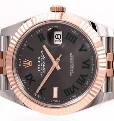 Rolex Datejust 41 Wimbledon Full Set Rose Gold 2023