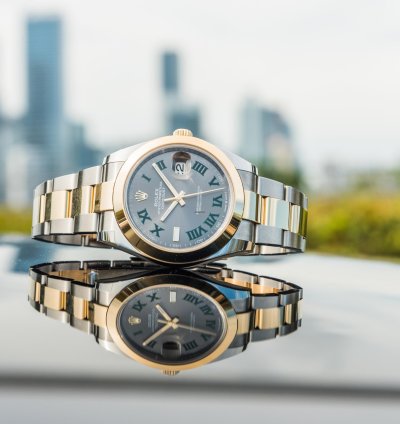 Rolex Datejust 41 Wimbledon Smooth Bezel Oyster