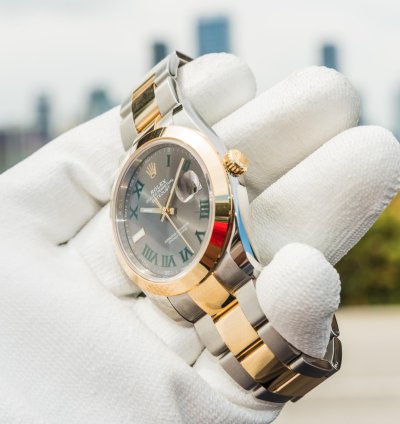 Rolex Datejust 41 Wimbledon Smooth Bezel Oyster