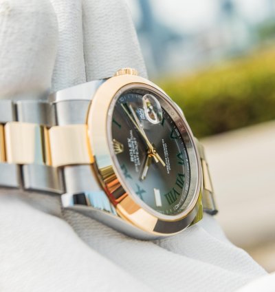 Rolex Datejust 41 Wimbledon Smooth Bezel Oyster