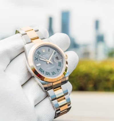 Rolex Datejust 41 Wimbledon Smooth Bezel Oyster