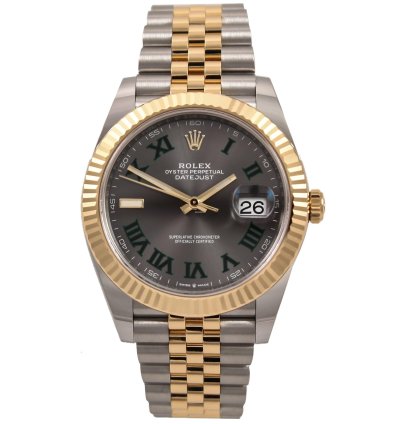 Rolex Datejust 41 Wimbledon Yg Ss Full Set 126333jubilee 2023