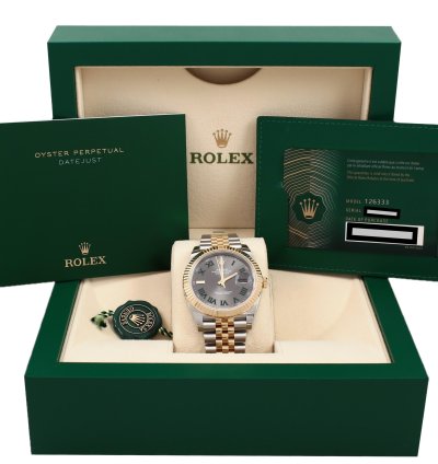 Rolex Datejust 41 Wimbledon Yg Ss Full Set 126333jubilee 2023