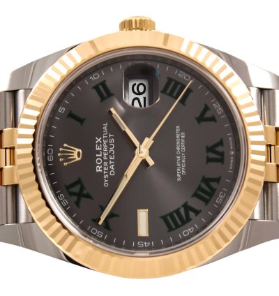 Rolex Datejust 41 Wimbledon Yg Ss Full Set 126333jubilee 2023