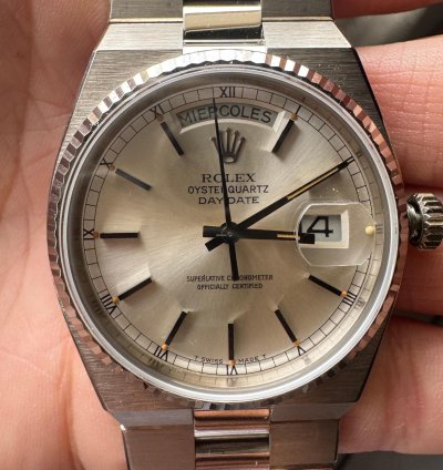 Rolex Day-date Oysterquartz Nuevo Con Caja Original