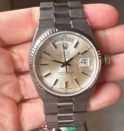 Rolex Day-date Oysterquartz Nuevo Con Caja Original