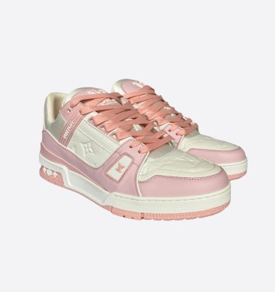 Louis Vuitton Pink White Monogram Trainers