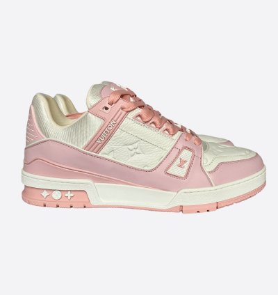 Louis Vuitton Pink White Monogram Trainers