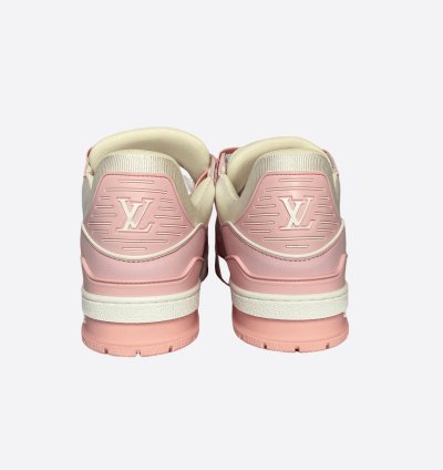 Louis Vuitton Pink White Monogram Trainers