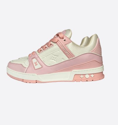 Louis Vuitton Pink White Monogram Trainers
