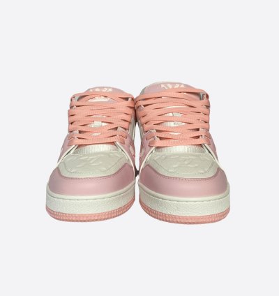 Louis Vuitton Pink White Monogram Trainers