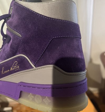 Louis Vuitton Purple Nubuck Leather