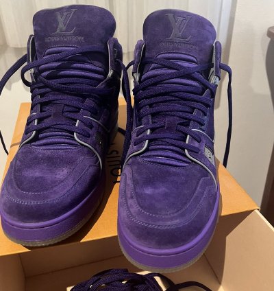 Louis Vuitton Purple Nubuck Leather
