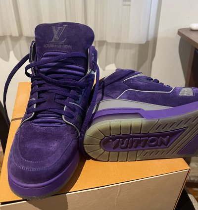 Louis Vuitton Purple Nubuck Leather