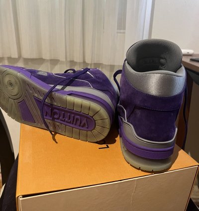 Louis Vuitton Purple Nubuck Leather