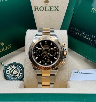 Rolex Daytona 116503 Black Dial Discontinued Two Tone Yellow Gold - Unworn 2023