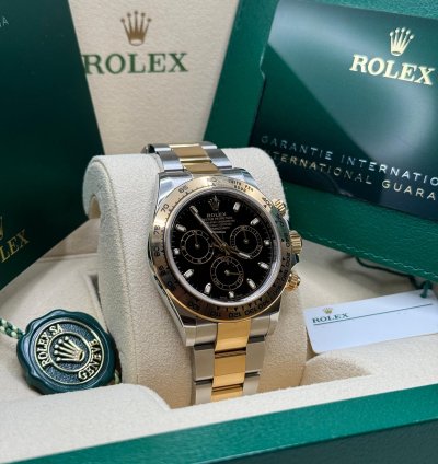 Rolex Daytona 116503 Black Dial Discontinued Two Tone Yellow Gold - Unworn 2023