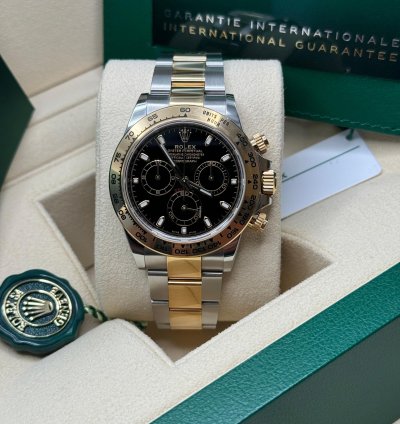 Rolex Daytona 116503 Black Dial Discontinued Two Tone Yellow Gold - Unworn 2023