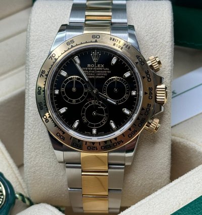 Rolex Daytona 116503 Black Dial Discontinued Two Tone Yellow Gold - Unworn 2023