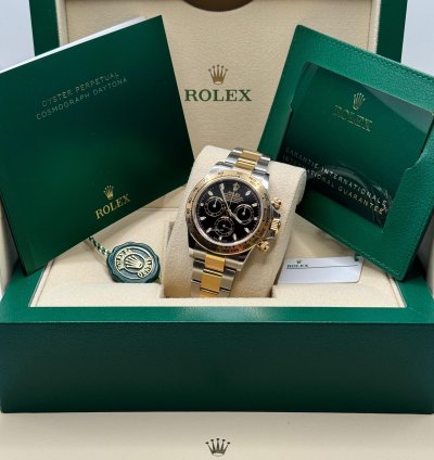 Rolex Daytona 116503 Black Dial Discontinued Two Tone Yellow Gold - Unworn 2023