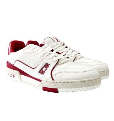 Louis Vuitton Red White Trainers