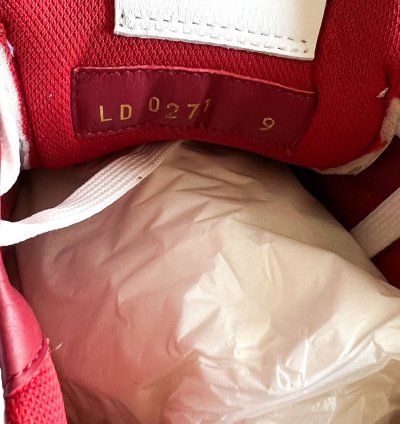 Louis Vuitton Red White Trainers