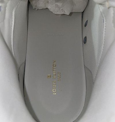 Louis Vuitton Rivoli High Top Sneaker Size 9 White Blue