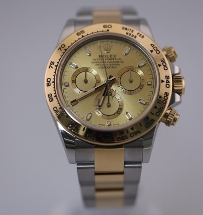 Rolex Daytona 2023 Daytona Stainless Steel And Yellow Gold Champagne Dial 116503