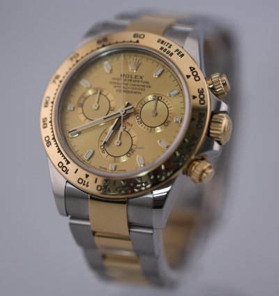 Rolex Daytona 2023 Daytona Stainless Steel And Yellow Gold Champagne Dial 116503