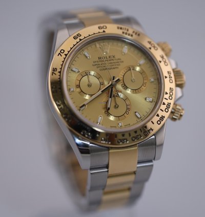 Rolex Daytona 2023 Daytona Stainless Steel And Yellow Gold Champagne Dial 116503