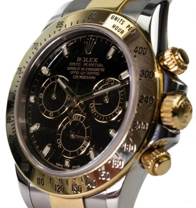 Rolex Daytona 40mm Stainless Steel 18ct Yellow Gold Oyster Full Set
